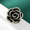 Flash Diamond Camellia Brooch Female Ins Personalized Corsage Jacket Sweater Decorative Pin Xiaoxiang Creative Suit Accessories