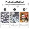 Набор для DIY-рисования жемчугом без рамки «С Рождеством Уютный домашний декор» 3D Блестящий bead art холст Расслабляющее рукоделие Подарок для взрослых