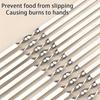 15/30 шт. шампур для барбекю из нержавеющей стали многоразовые шампуры для барбекю кебаб железная палка для кемпинга на открытом воздухе пикник инструменты для приготовления пищи