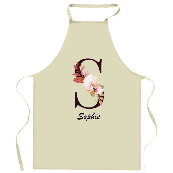 Tablier de cuisine - Sophie Lettre - Impression bretonne - Coton résistant - Lavable 40°C