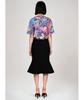 GREEDILOUS Neon Lettering Shorts Sleeve Vintage Top