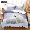 Arctic Animals Bedding Set Duvet Cover Set 3d Bedding Digital Printing Bed Linen Queen Size Bedding Set Fashion Design Three-piece Set