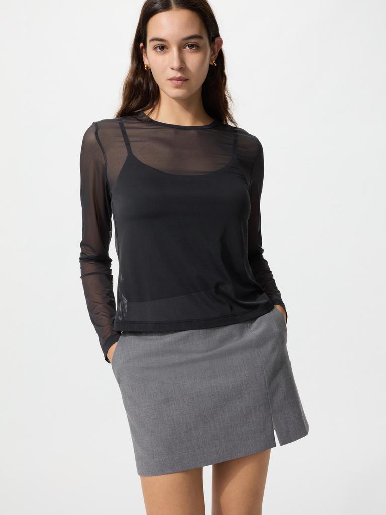 Uniqlo Японская юбка с разрезом