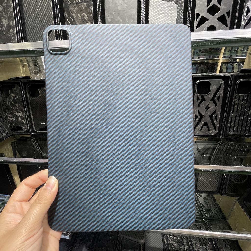 YTF-Carbon Aramid fibre Case for iPad mini6/10/11/12.9inch carbon fibre light thin matte Anti-fall Back Cover for mini6