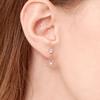 ELLE Jewelry 14K Snow Bling Earrings (Gold Pin) ELGPEE419