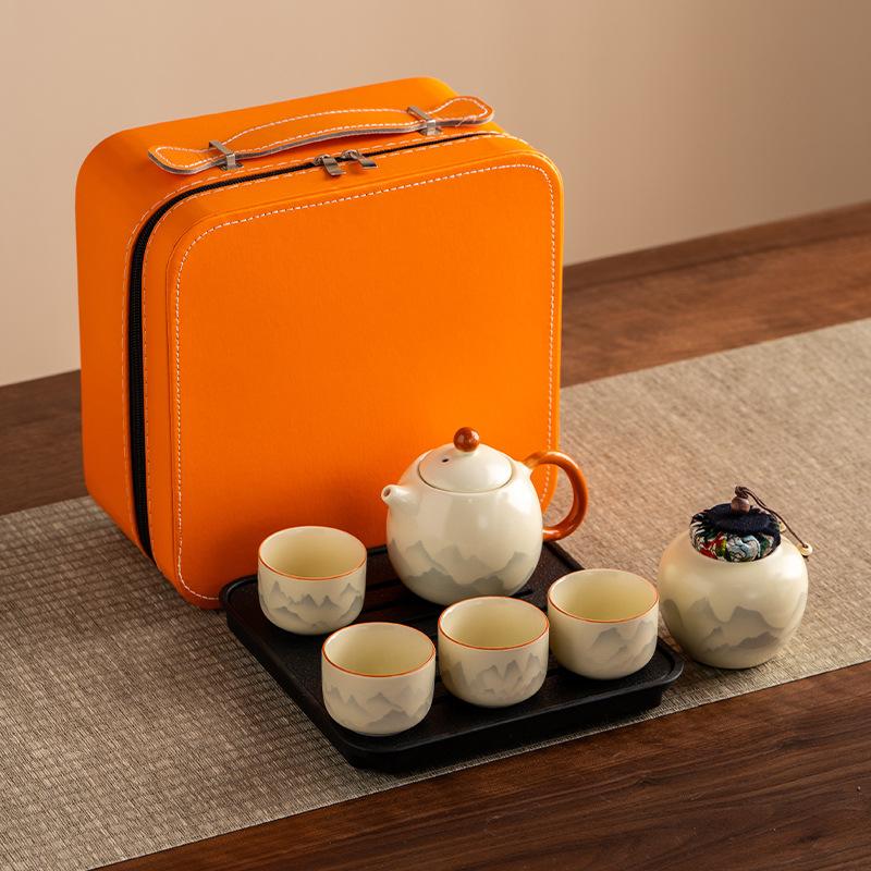 Ручной обжиг Кунг-фу чайный набор, бытовой новый чайник, чайный поднос, офис, высококлассный набор для приготовления и питья чая