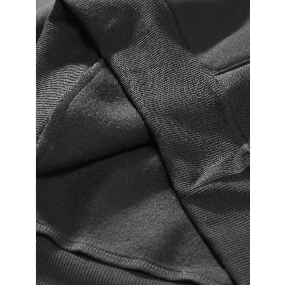 Мужская толстовка с капюшоном, свободного кроя, на молнии, куртка-худи, уличная одежда, повседневная верхняя одежда для повседневных занятий спортом, прочная конструкция, уличный стиль