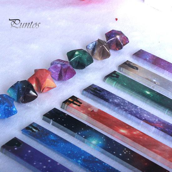 540 шт. красочные бумажные полоски со звездами оригами, поделки своими руками, легко складывать, яркий цвет, двусторонняя бумага для оригами, украшение «Счастливая звезда»