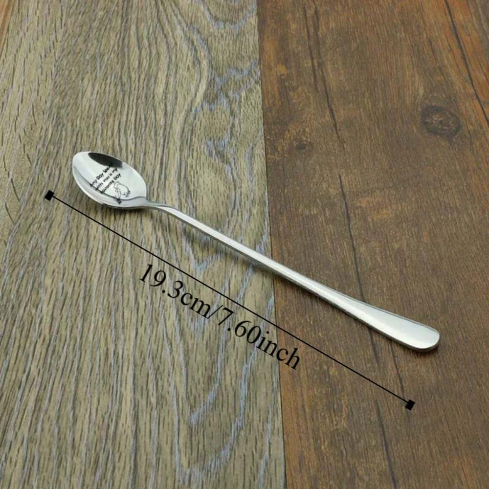 Engraved Design Key of Love Spoon Personalized Text Love Letter Spoon Romantic Gift