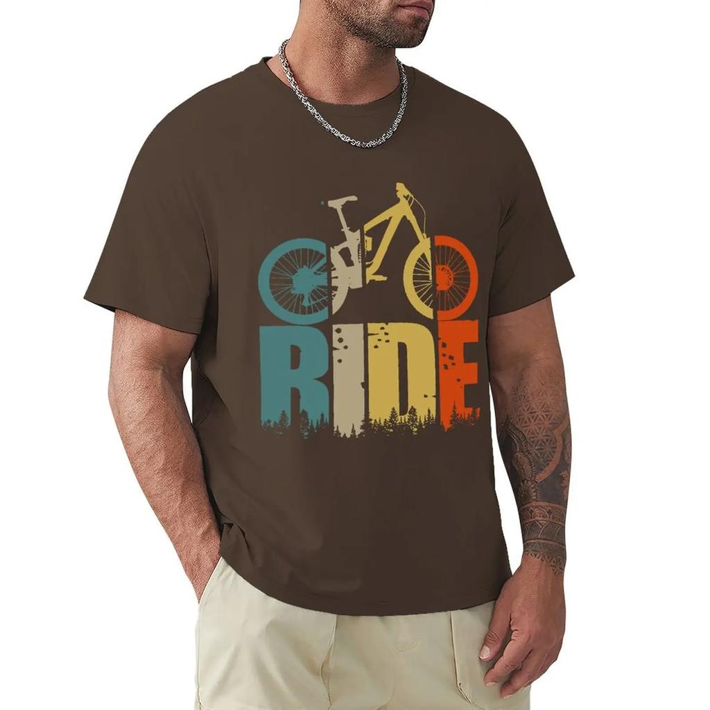 Футболка Retro Ride Your Mountain Bike MTB Lover Футболка Harajuku с коротким рукавом Футболка с хлопковой графикой Топы