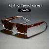 Нишевые Солнцезащитные очки Квадратной Формы в Рамке Uv400 Путешествия Сценические Выступления Тренд Проход по Подиуму Защищающие от Ультрафиолета Очки