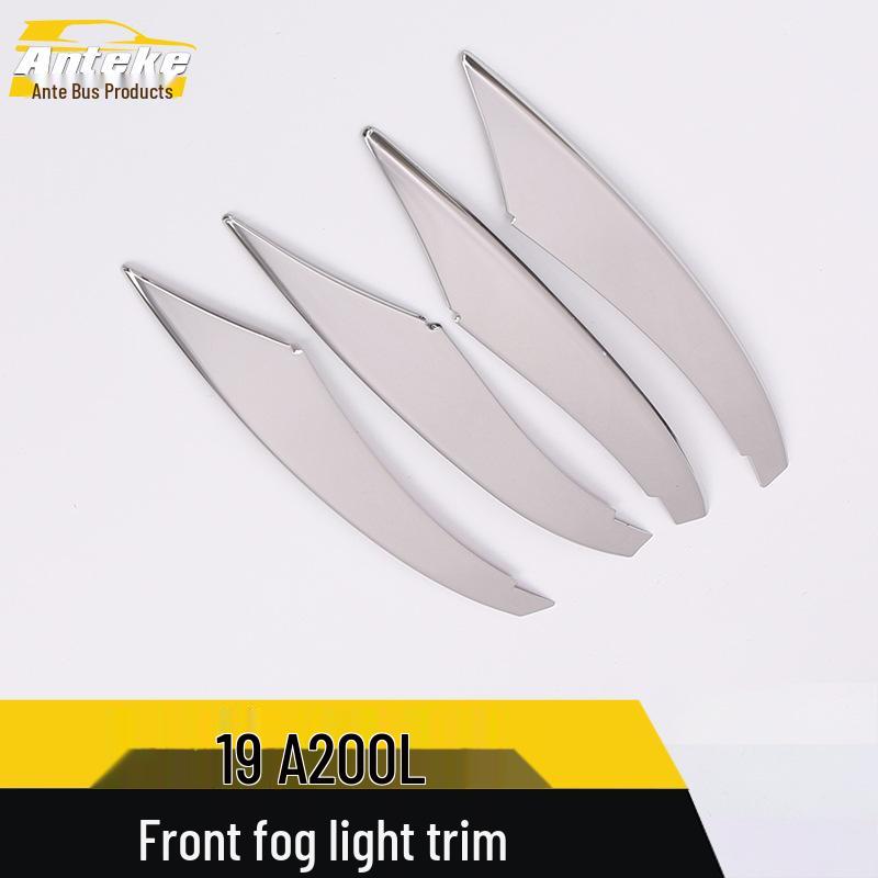 Front Fog Light Cover Sticker for 19 A200L - Stainless Steel Exterior Modification Accessories