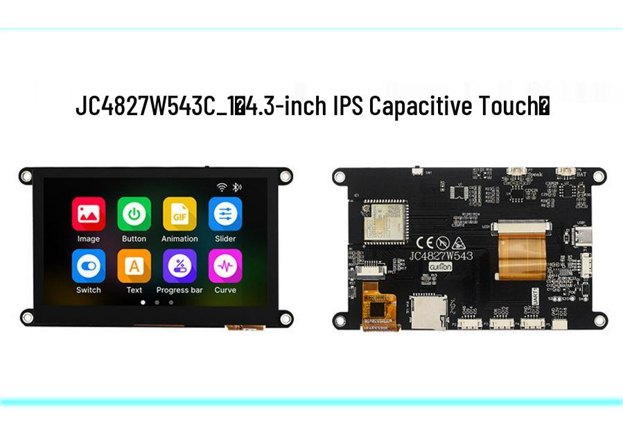 Отладочная плата ESP32 S3 с 4,3-дюймовым HD-сенсорным экраном, совместимая с Arduino и LVGL