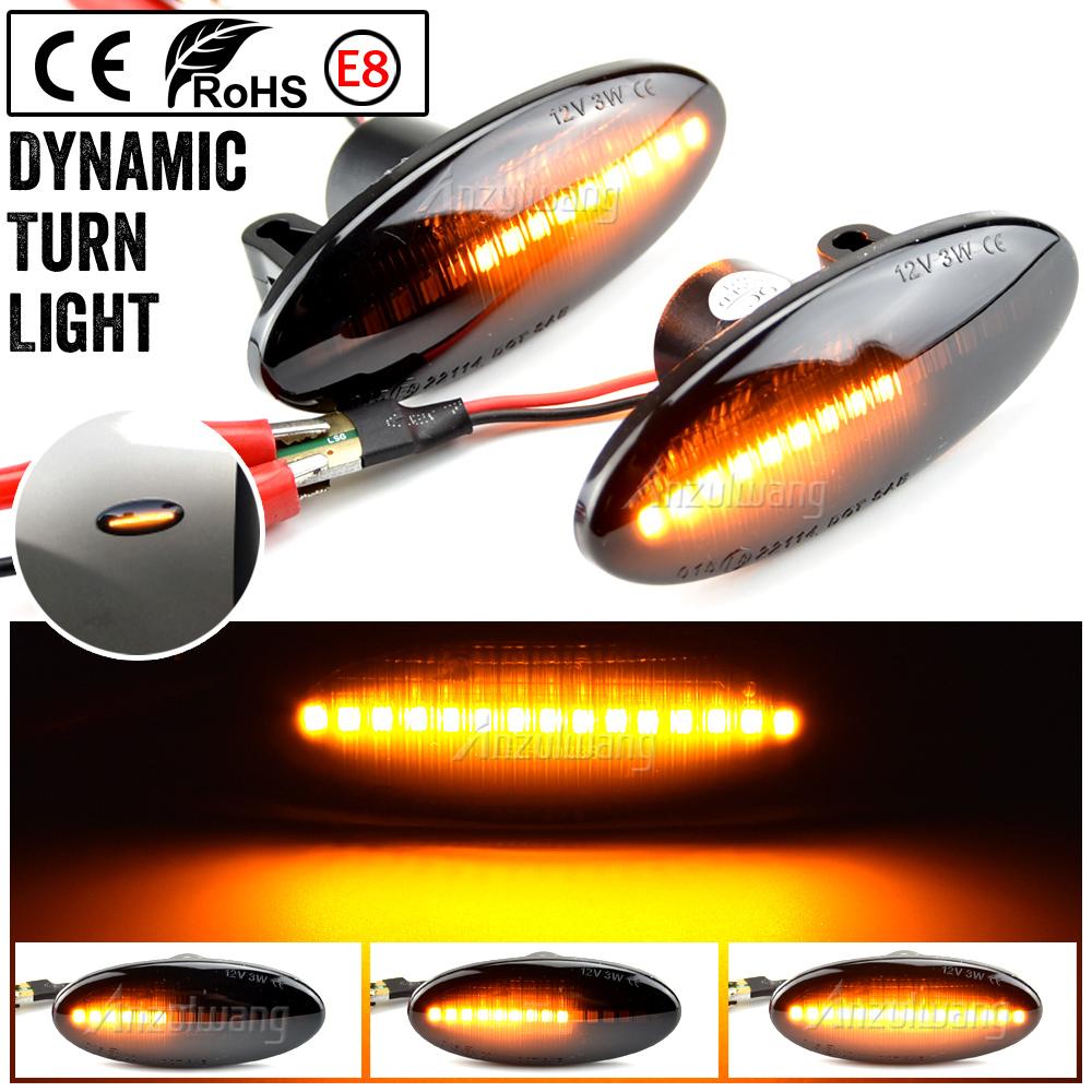 LED Dynamic Fender Side Marker Turn Signal Light For Nissan NV200 NV400 NP300 Leaf Micra Cube Note Dualis March Tiida X-T