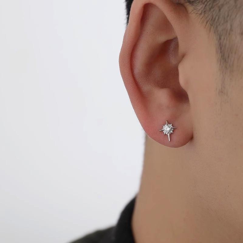 Магнитные серьги-пусеты Polaris: Клипсы на уши в стиле хип-хоп, унисекс, без прокола, модные украшения для мужчин и женщин