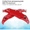 Brake Caliper Covers, Left Right Universal Red Aluminium Alloy Brake Caliper Covers, For 16-17 Inch Wheels (L)