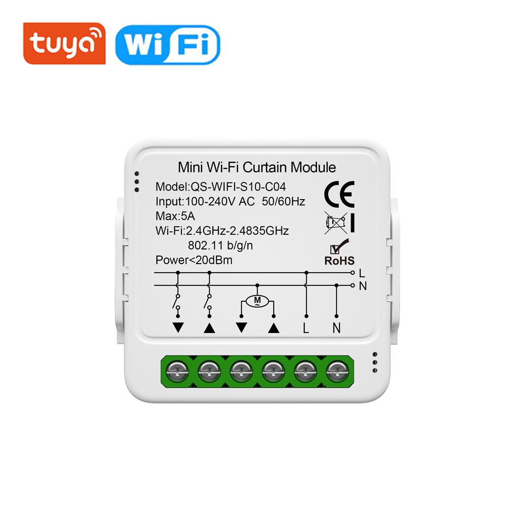 Tuya Умный WiFi Zigbee3.0 Модуль для штор Переключатель жалюзи Подключенный Электропривод рулонных штор Совместим с Alexa Google Home
