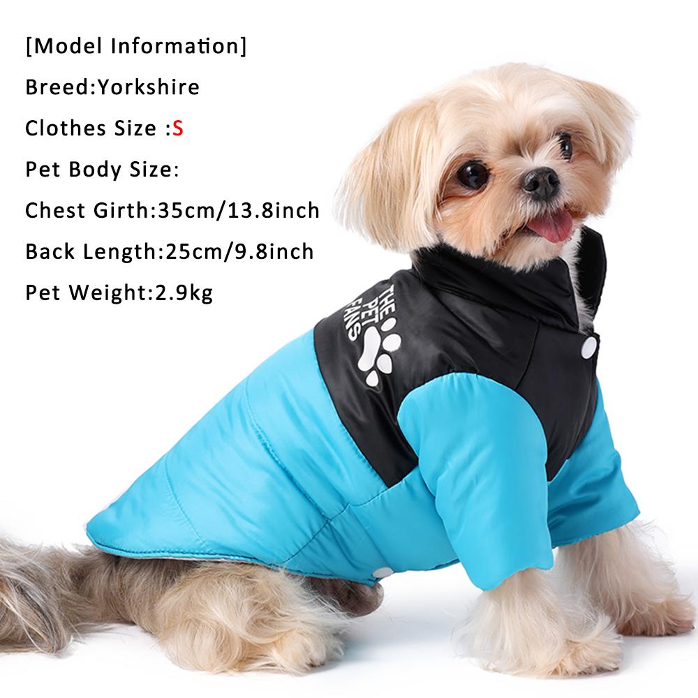 Reversible Dog Clothes For Winter Warm Pets Coat Waterproof Pet Jacket For Small Medium Dogs Chihuahua Yorkshire Bulldog Outfits
