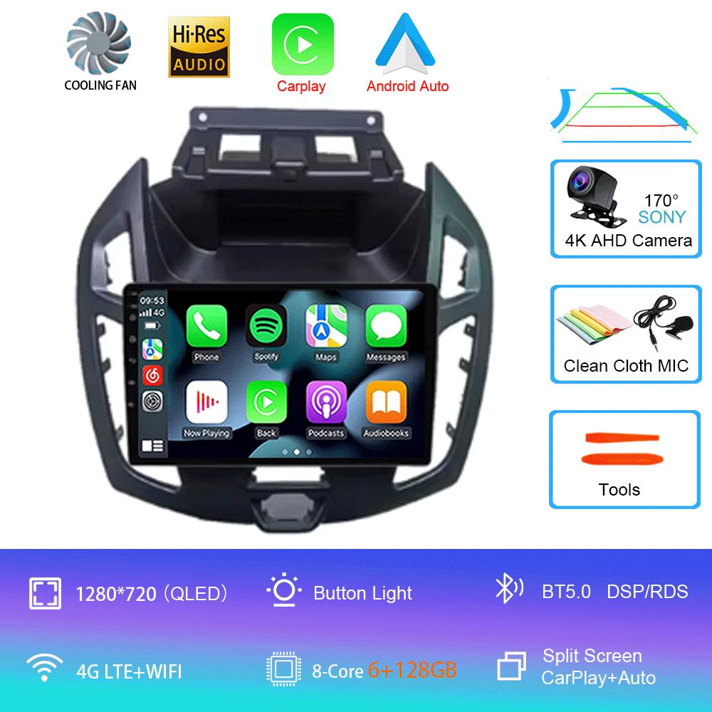 Для FORD TRANSIT Connect 2014-2019 Автомобильная стереосистема 9 дюймов Радио Android 14 Аудио CarPlay WITSON Multimídia Automotivo GPS WIFI BT DSP