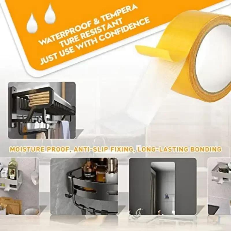 Двусторонняя лента, сверхпрочная фиксация, полупрозрачная сетка, водонепроницаемая, не оставляющая следов, мощная сетка, клейкая лента для ковров