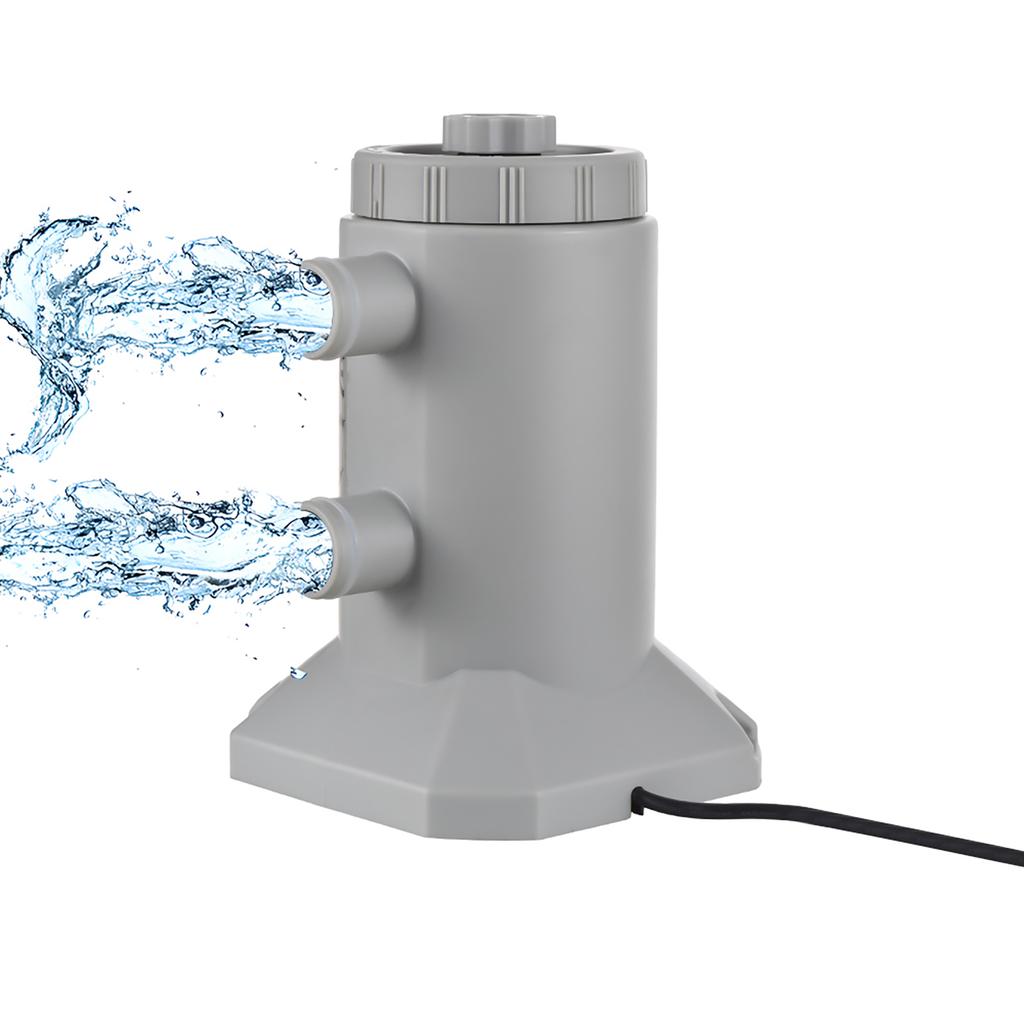 Насос-фильтр с картриджем для наземных бассейнов 55 Вт 250 л/ч Низкий уровень шума Улучшенная циркуляция и фильтрация Насос-фильтр для воды с картриджем