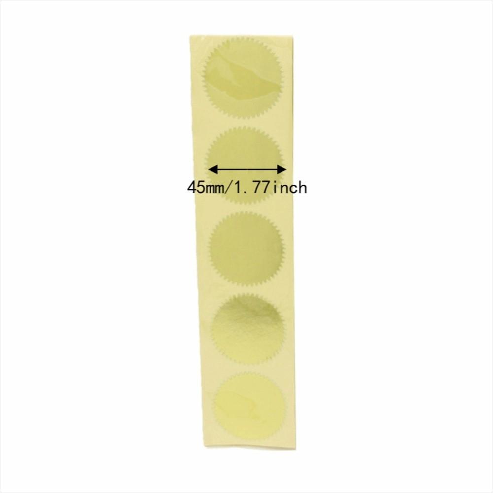 100pcs Serrated Edge Cut Serrated Edge Embosser Stickers For Awards