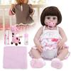 19-дюймовая Симпатичная Кукла-Реборн, Виниловая Детская Ролевая Игровая Кукла, Подарочная Игрушка, Голубые Глаза