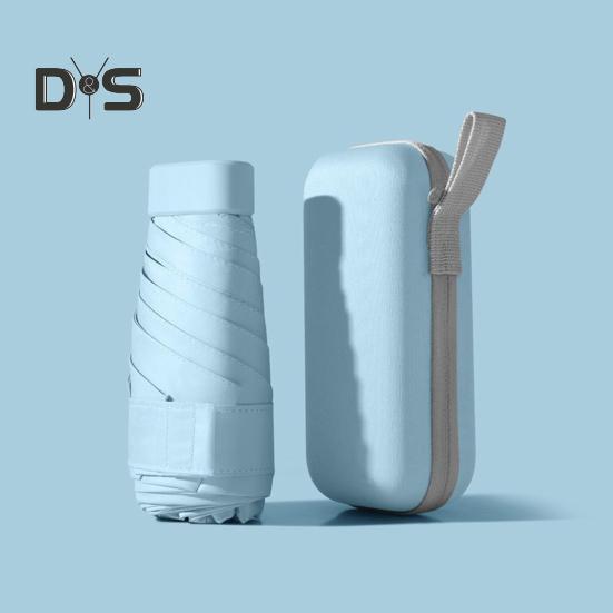 Мини-зонт с защитой от УФ-излучения, портативный солнцезащитный зонт, ветрозащитный, легкий, водонепроницаемый, складной зонт от солнца и дождя, карманный дорожный зонт