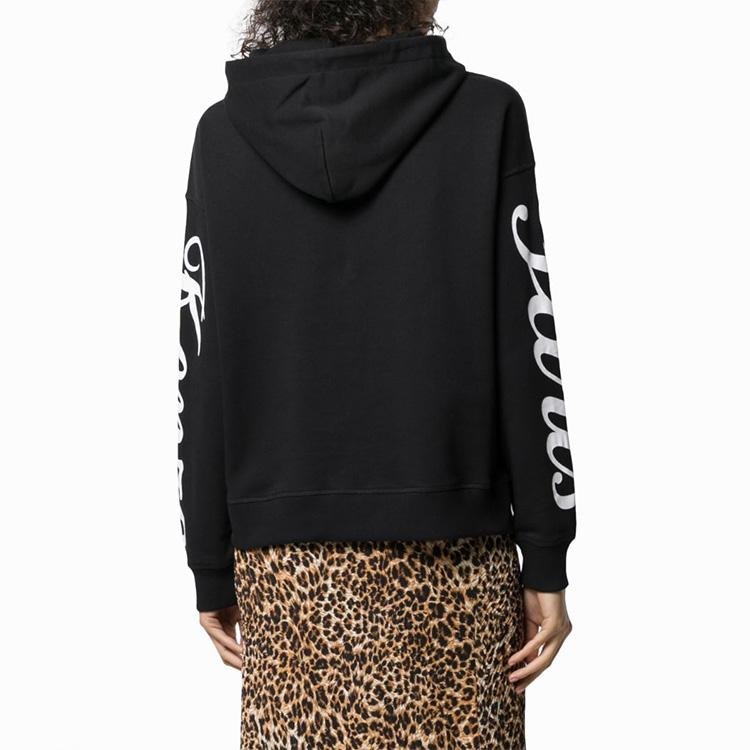 KENZO Sweatshirts Unisex Black Hooded Moderate Regular F962SW765972-99