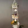 Hanging Basket Exquisite Hollow Woven Cotton Rope Handmade Storage Flowerpot Net Plant Hanger for Home