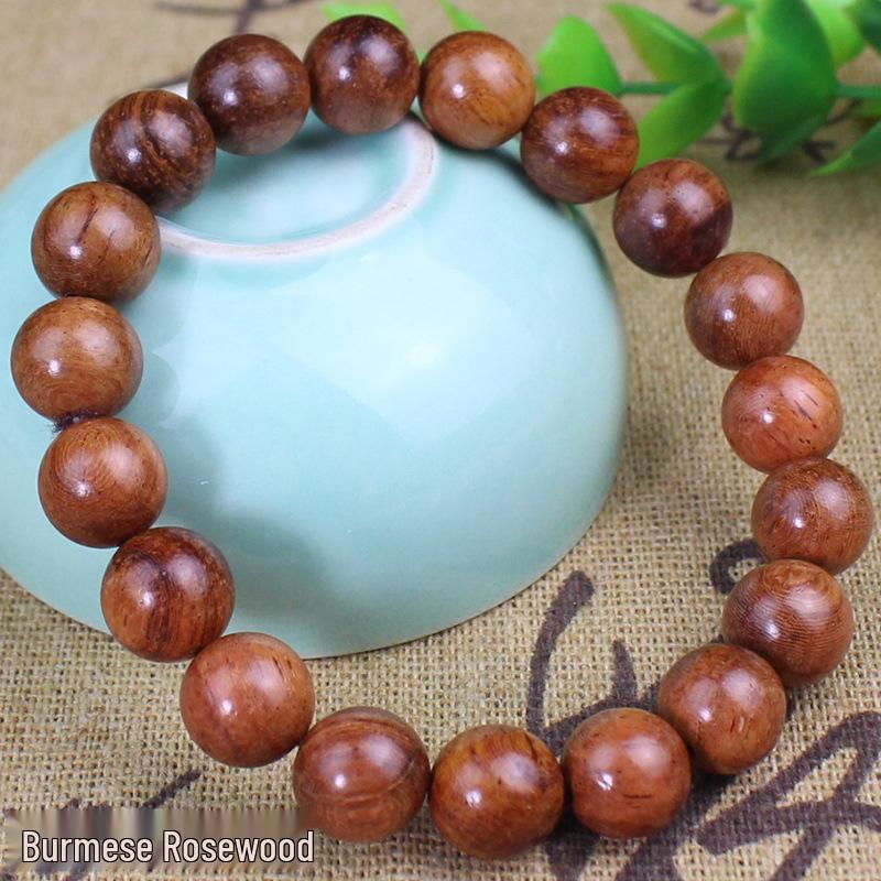 Браслеты из сандалового дерева 10 мм с одной петлей - буддийские бусины унисекс, четки, ювелирные изделия