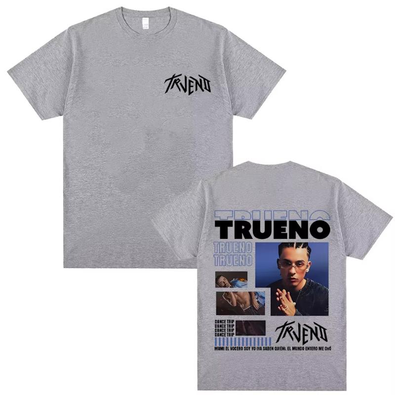 Rare Rapper Trueno Dance Taip Print T Shirts Unisex Women Hip Hop Fashion Oversized Tshirt Unisex Vintage Casual Soft Cotton Tees