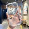 Cream Wave Curved Silicone Glossy Soft Case Shell Mobile Phone Back Cover for iPhone Samsung Xiaomi