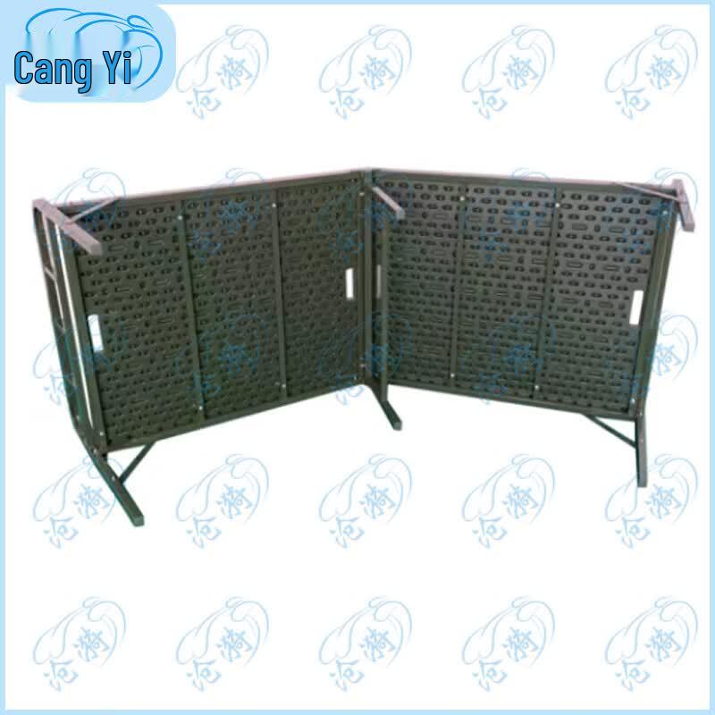 Portable Folding Plastic Steel Camp Bed