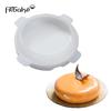 Silicone Mold Kitchen Baking Mousse Moulds Round Shaped One Set Flat Top and Rounded Sides Cake Mold