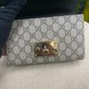 [Pre-Owned] Padlock Moonlight Treasure Box Series Metal Lock Logo Canvas And Leather Crossbody Bag Small - Very Good #1EGZMR3