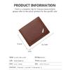 Men's Short Frosted Leather Wallet, Multi-Slot Coin Pocket Photo Holder Small Men's Wallet