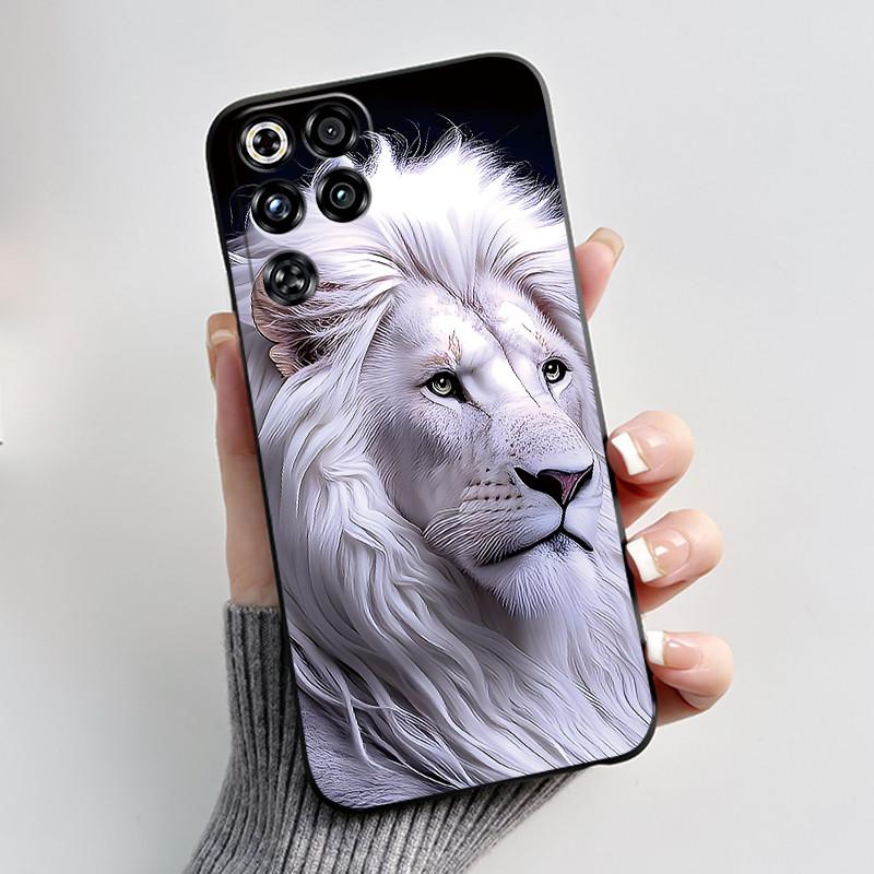 Чехол для ZTE Nubia Red Magic 11 Pro Милый Кролик с Сердечками Смешной Черный Матовый Мягкий Силиконовый Чехол для Телефона RedMagic 11 Pro + Плюс