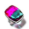 Bi-Color Tourmaline Gemstone Handmade 925 Sterling Silver Ring Size 10 M1m46