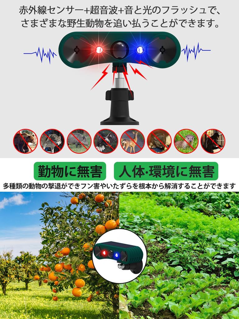 Latest Ultrasonic Solar Animal Cat and Bird Repellent 129dB Standby Solar IP55 1200mAh Powerful LED Infrared 8m Detection Bird and Pest Rodent [2025