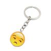 Smiley Face Metal Keychain Pendant - Cute Car Bag Ornament Gift