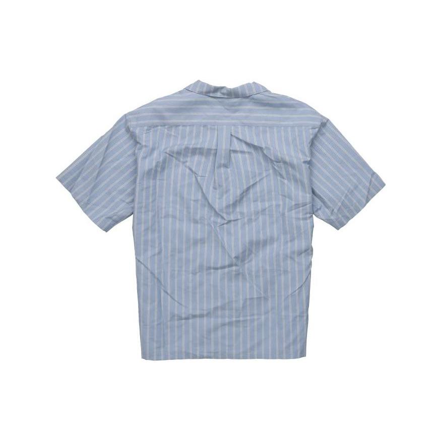 GUCCI Shirts Men's Blue Cuban Collar Moderate Shirt 618920-ZAE5V-4053