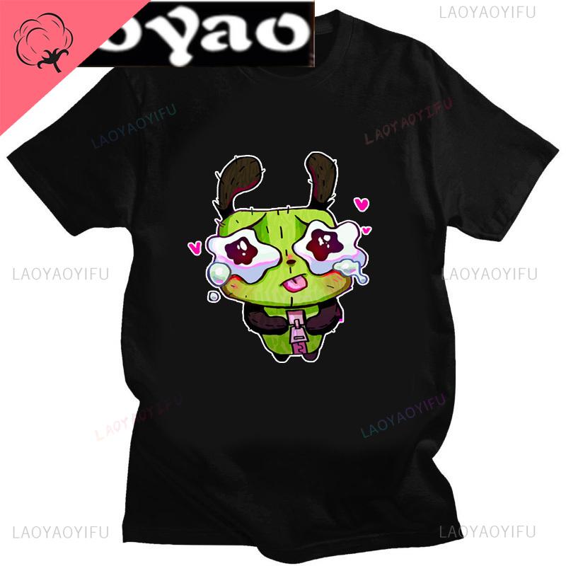 Аниме Invader Zim Invader Gir Graphic Tshirt Zim Image Cartoon T Shirt Unisex Unisex Cotton Tee Shirt Fashion Shirt Streetwear Tops Unisex