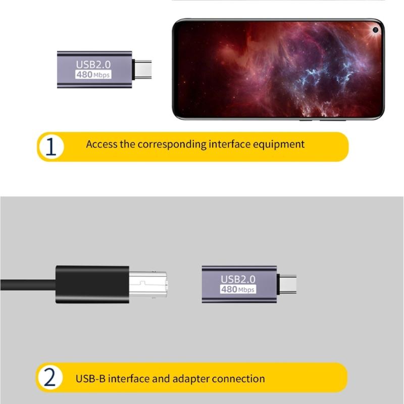 Адаптеры-конвертеры серии USB B Female для электронных клавиатур, пианино, барабанов, принтеров, сканеров. Поддержка передачи данных