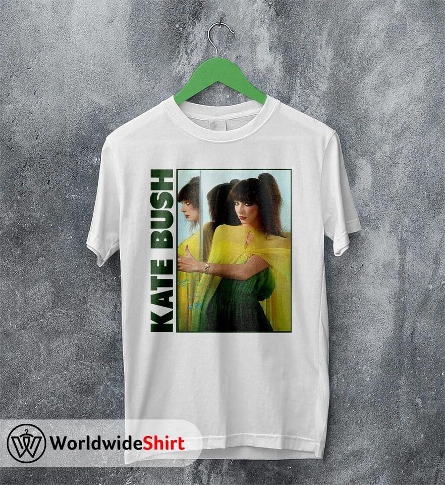 TSP SHIRTKate Bush Винтаж Тур по Японии Все размеры Унисекс Белая Футболка Подарок Для Фаната