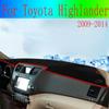 Для Toyota Highlander 2009-2014 крышка приборной панели автомобиля, избегайте легкой панели, коврик для приборной панели, коврики, аксессуары для автомобиля