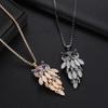 Изысканные черные ожерелья с изображением совы и кошки, подвески для женщин, роскошные украшения для вечеринок, модное длинное ожерелье с опаловой цепочкой, женское рождественское колье в подарок