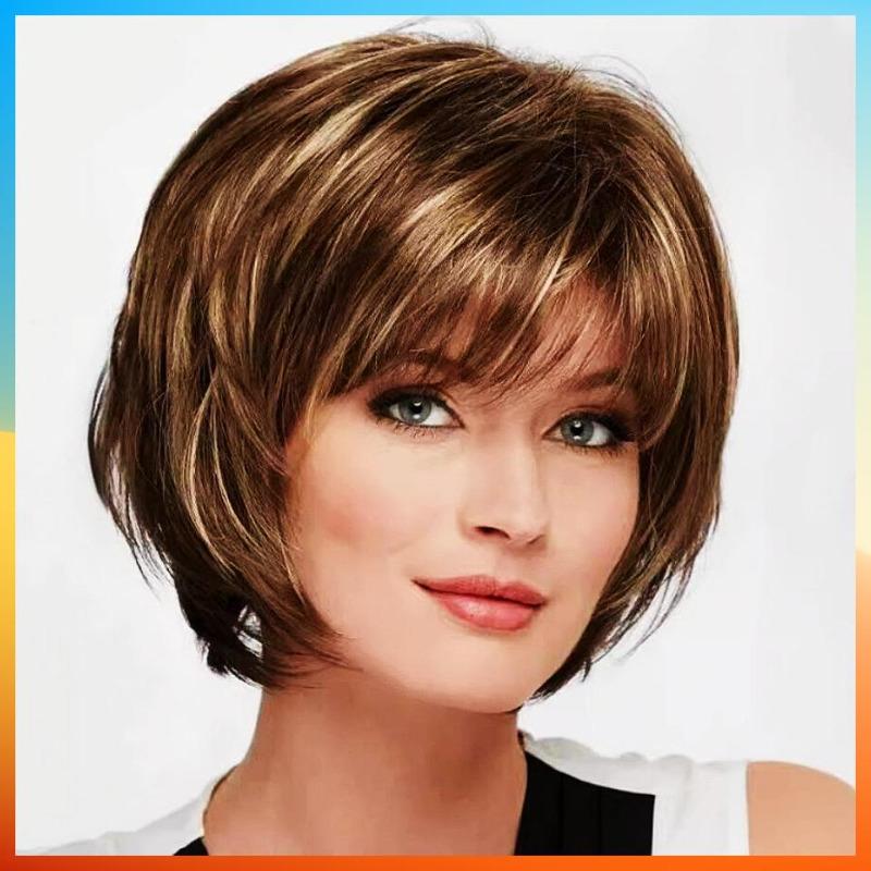 Модный европейский прямой парик короткий парик HW2758