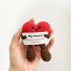 Crochet Heart Decoration Crochet Ornament Car Interior Desk Accessorie Room Desktop Decoration Valentine's Day Gift