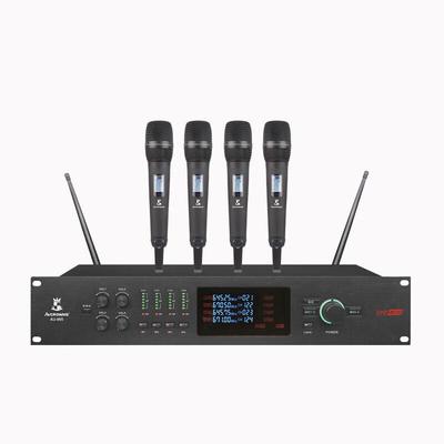 MVCORWNS AV-9685 Профессиональная беспроводная система с 4 микрофонами CN-вилка (адаптер в комплекте)